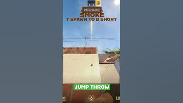 [Mirage Smoke] T Spawn to B Short | CS2 #shorts #cs2 #miragesmokes #cs2mirage #miragetspawn