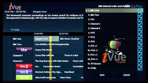 iVue TV Guide - Channel Setup