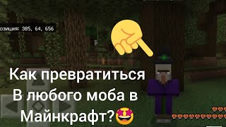 Как превратиться в любого моба в майнкрафт ГАЙД || Minecraft