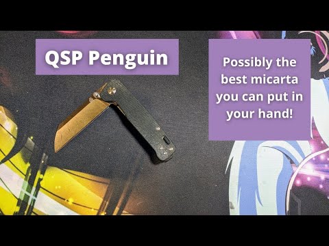 QSP Penguin in denim micarta (Knife Content)