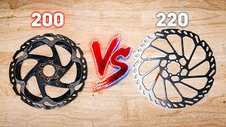 220mm Shimano Rotors Put My Old Setup To Shame.
