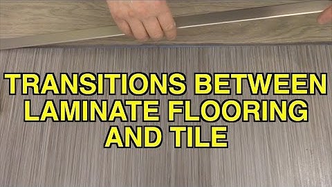 How to Install Flat Transitions Between Laminate Flooring and Tile Tips MrYoucandoityourself