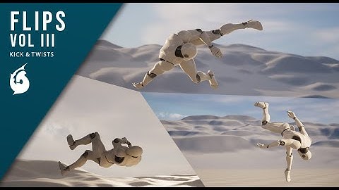 FLIPS III - Fly Kicks and Twists (Motion Capture Animations for Unreal Engine)