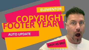 HOW TO 👉 Update Your Footer Copyright Year Automatically! 🎟 Wordpress Elementor Auto Copyright!