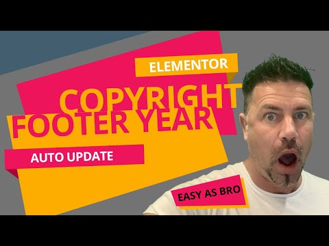 HOW TO 👉 Update Your Footer Copyright Year Automatically! 🎟 Wordpress Elementor Auto Copyright!