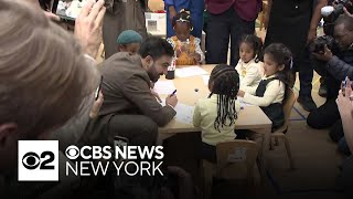 NYC Mayor-elect Zohran Mamdani visits Brooklyn child care center