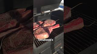 Tomahawk's on the pit boss Lexington  !! with a reverse Seer  !