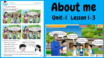 1) Class 4 English (চতুর্থ শ্রেণী ইংরেজি) Unit 1 Lesson 1-3: About Me