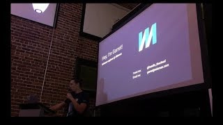 Garret Meier Presenting at SfNode Meetup, November 2, 2017