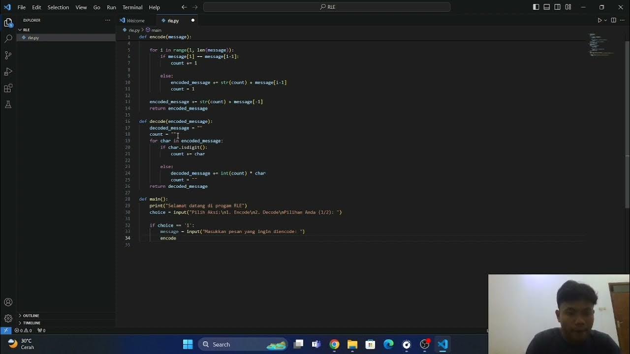 Tutorial Progam Sederhana Run Length Encoding(RLE) Menggunakan Python ...