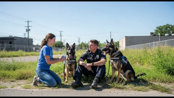 Homeless Girl Finds Officer and 2 K9s Tied Under 140°F Sun — What She Did  Shocked the Police Force - YouTube