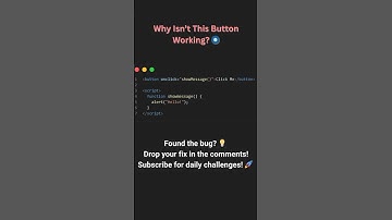 Only real coders spot this! 😎 What’s the bug? #js #javascript #shorts #ytshorts #html #bughunt