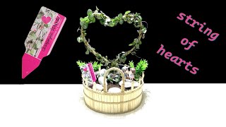 Make a beautiful fairy garden with Ceropegia Woodii flower string of hearts