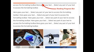 Adds progress bar into a section