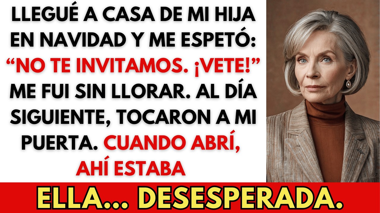 Llegué a casa de mi hija en Navidad y me dijo: “No te invitamos. ¡Vete!”