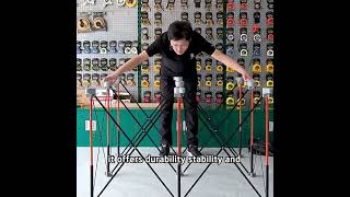 Heavy Duty Aluminum Alloy Table Leg Folding Adjustable Support Frame #tools