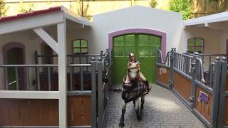 Schleich Horse Club Center Review with Rider and Horses STOP MOTION!