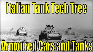 War Thunder: Proposed Italian Tank Tech Tree: Armoured Cars and Tanks