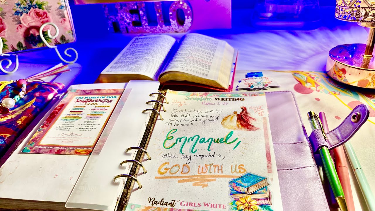 ✨ День 17 | Задание по написанию Священного Писания «Имена Бога» | Эммануил: Бог с нами