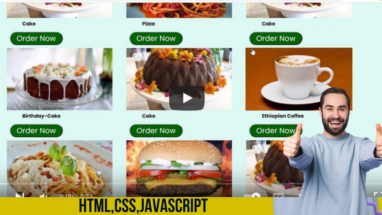 Complete Responsive Food / Restaurant Website Design Using HTML / CSS ...