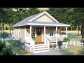 Small house design 6 x 6 meters  20 x 20 ft 400 sqft  tiny modern house full tour