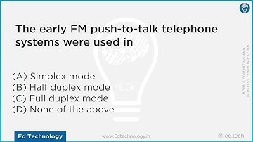 MCWC | MOBILE COMPUTING AND WIRELESS COMMUNICATION | MCQ | GATE| ISRO EXam