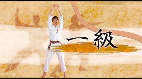 Shotokan Karate Kyu grading test Syllabus for 1 Kyu. And Kata "Kanku Dai"