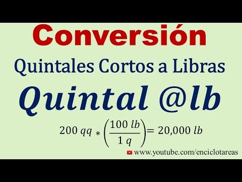 Convertir De Quintales Cortos A Libras Q A Lb Youtube