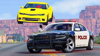 Epic Police Takedowns - BeamNG Drive #8 | SmashLab