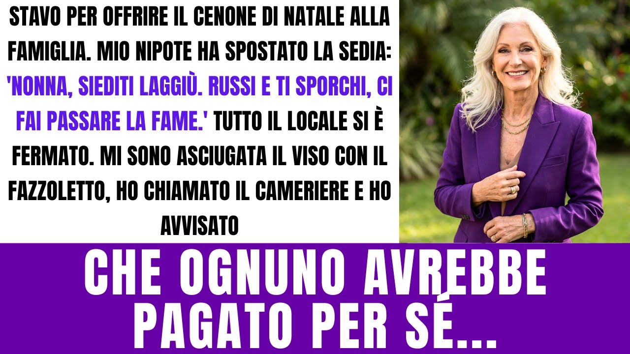 Mio Nipote Ha Detto che Facevo Passare la Fame: 'Mangia in Disparte', Ma Ho Fatto Dividere...