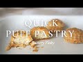 Quick and easy puff pastry  pte feuillete rapide   flaky and buttery
