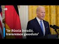 [Notícias em áudio] Presidente americano Biden diz que travará gasoduto se Moscou invadir a Ucrânia