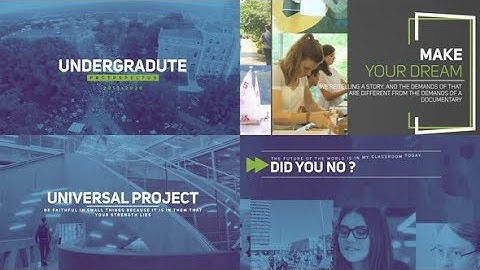 University Promo | After Efects Project Files - Videohive template