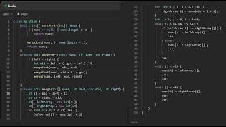 912 Sort an Array Merge Sort