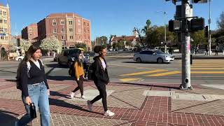 Walking USC ( University of Southern California) Los Angeles Downtown California US