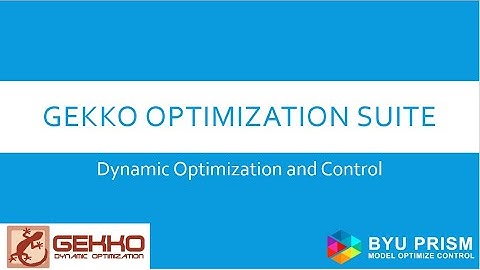Python GEKKO Optimization Suite - Free Engineering Optimization Software