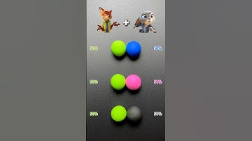 Nick Wilde mixed with other animals#zootopia2 #colormixing #satisfying #sharkzhan