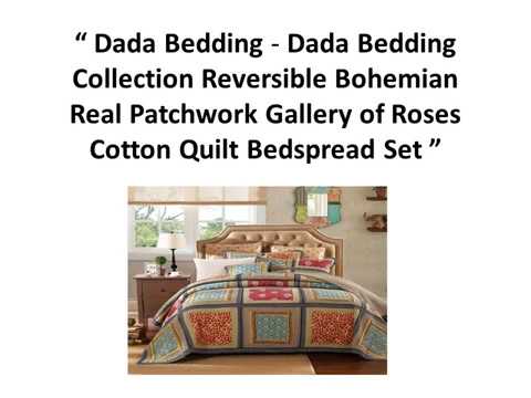 "buy-dada-bedding-collection-reversible-real-patchwork-quilt-bedspread-set"