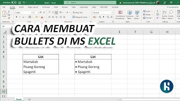 Cara Membuat Bullet di Ms Excel