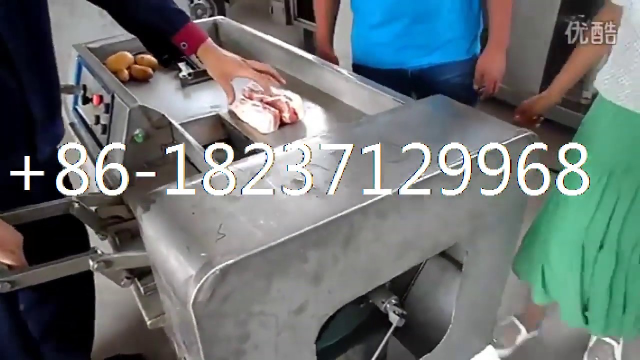 Industrial frozen chicken cold cut processing meat cube cutting machine/ diced goat meat cube