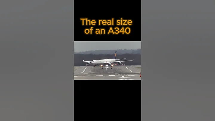 The real size of an A340  #aviation #planeedits #avgeek #airbus #a340 #size #runway #takeoff