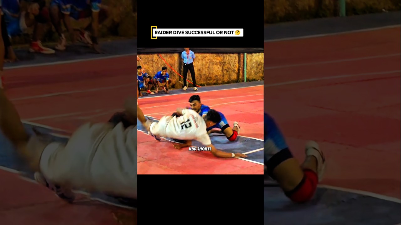 RAIDER DIVE SUCCESSFUL OR NOT 🤔 #shorts #kabaddi #kabbadi #kabadi