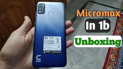 Micromax IN 1b Unboxing & First Look and Honest Review