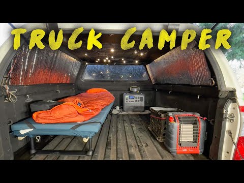 Building A Budget Truck Camper With Out Power Tools! (No Build)