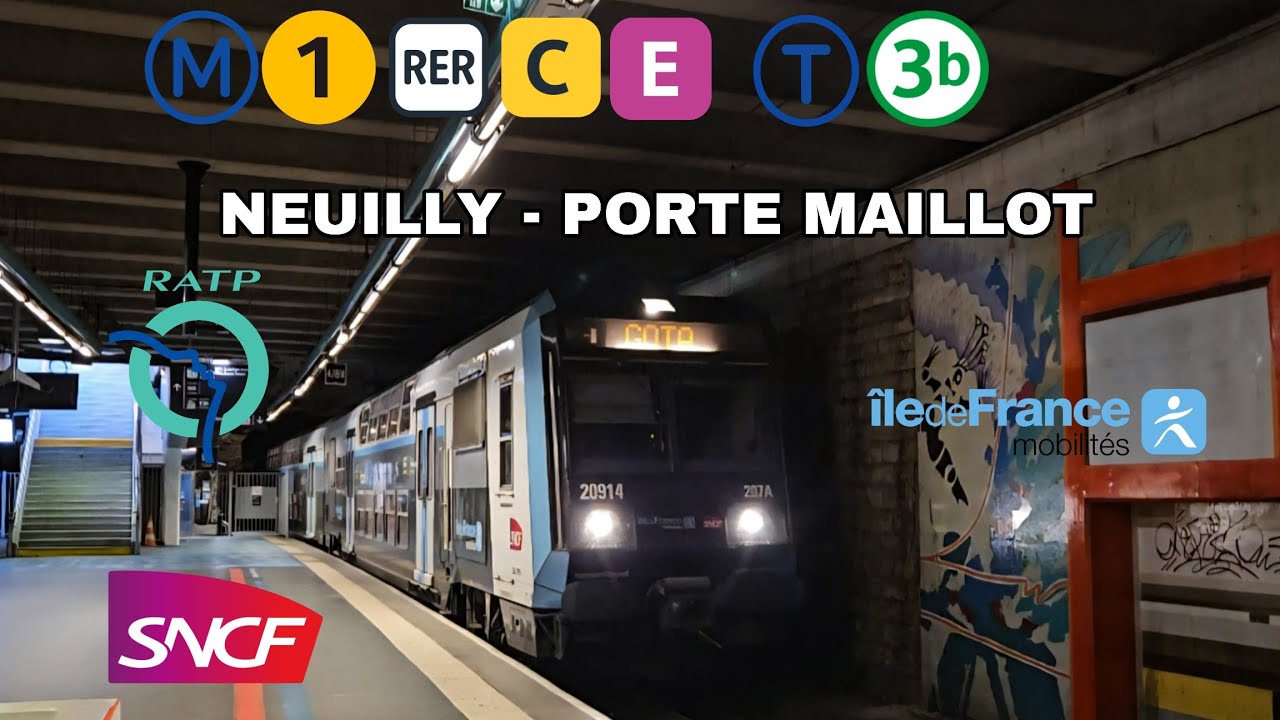 Neuilly - Porte Maillot avec 4 Correspondances Métro, RER et Tramway