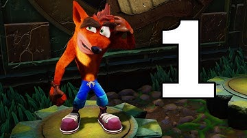Crash Bandicoot 1 Remastered / N. Sane Trilogy Walkthrough Part 1 - No Commentary Playthrough (PS4)