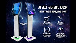 Sleek & Smart: Curved Screen Payment Terminal & Information Kiosk Showcase