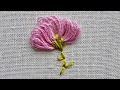 Schlaufenblüte sticken - Blumen sticken lernen
