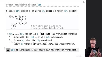 Informatik 1 — Chapter #05 — Video #023 — Lokale Definitionen (let)