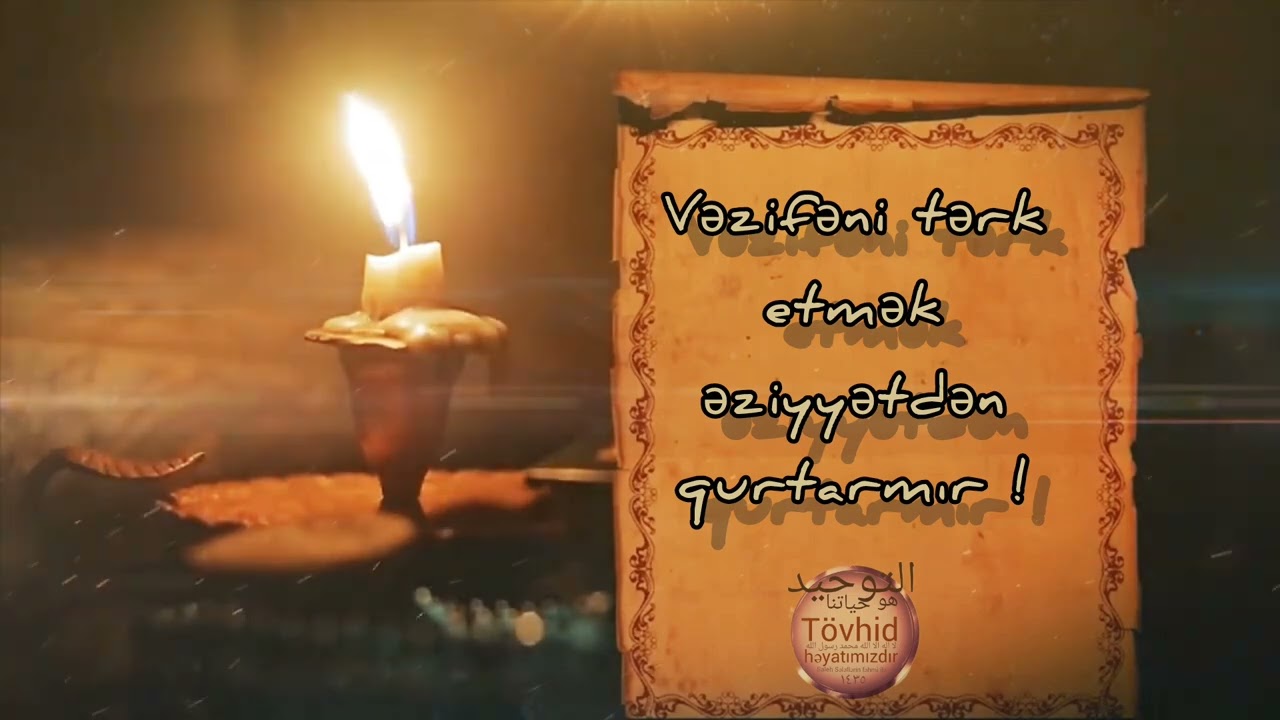 Öhdəliyindən qaçma, bədbəxt olarsan ! 